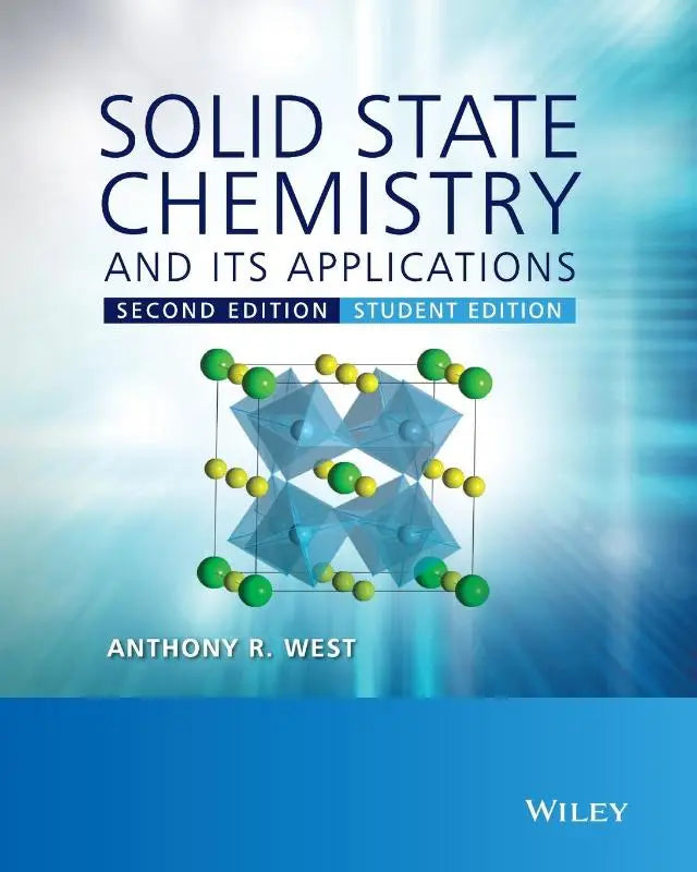 De cover van het studentenboek solid state chemistry and its applications tweede editie door anthony r met focus op solid state chemistry