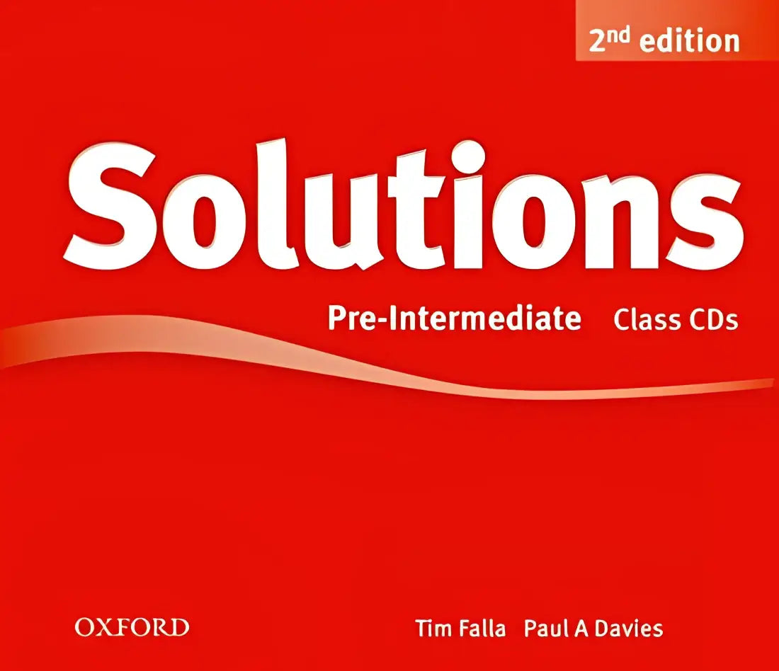 Solutions second edition - pre-intermediate class audio-cd’s (3x) - solutions second edition - pre-intermediate class