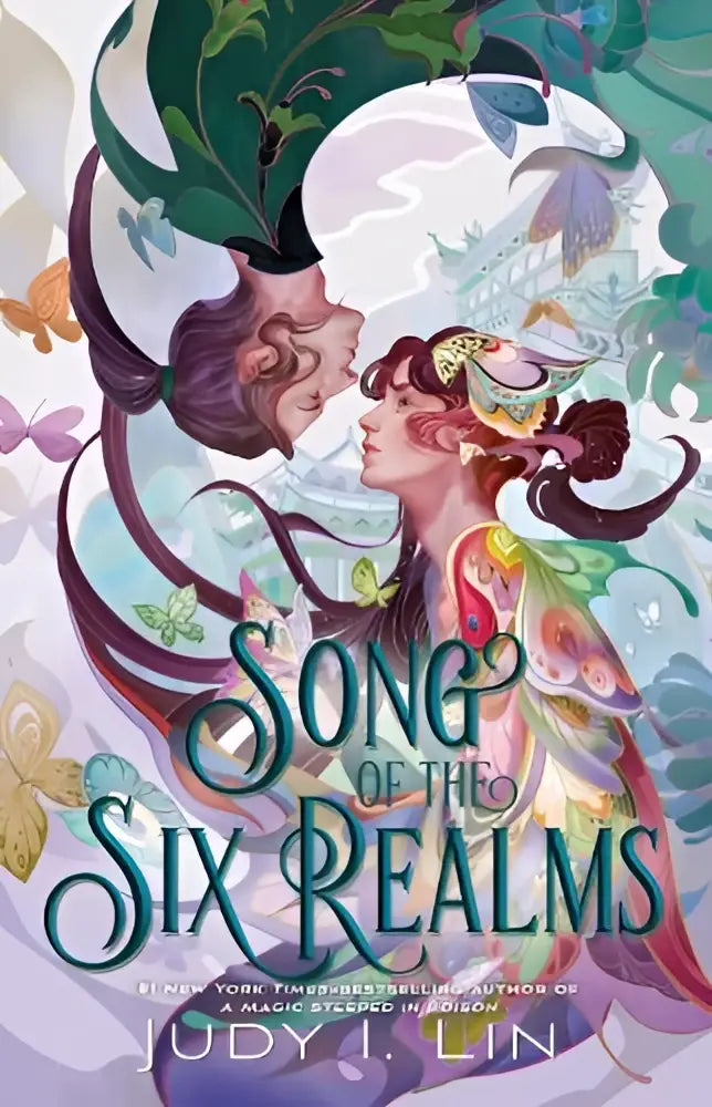 De cover van song of the six realms door judy i in export paperback voor jonge lezers met kleurrijk ontwerp