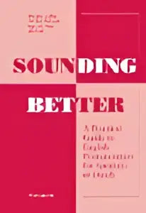 Een zwart-wit poster van het product sounding better met de tekst sounding better in hoofdletters door beverley collins voor hoger onderwijs