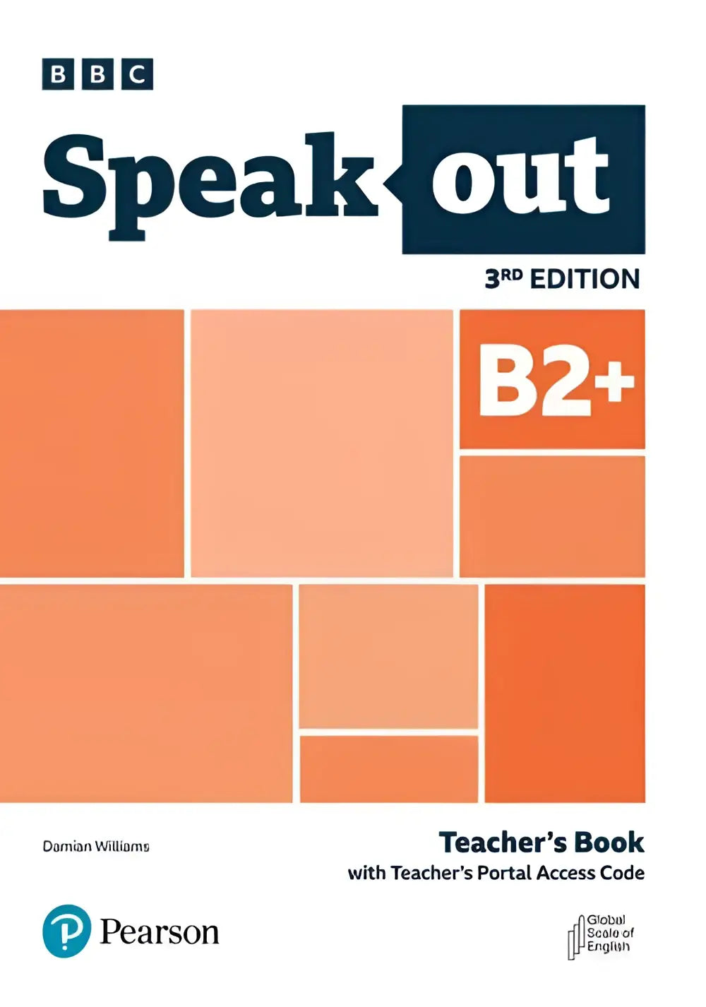 Speakout 3ed b2 plus teacher’s book met pearson branding en moderne oranje geometrische omslag inclusief toegangscode voor teachers portal