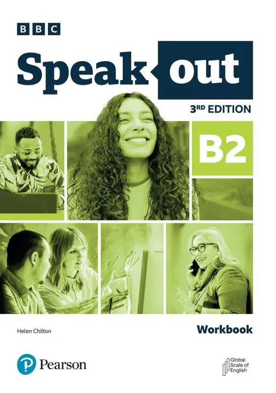 Bbc speakout 3ed b2 workbook with key met groene cover en diverse mensen die in gesprek zijn