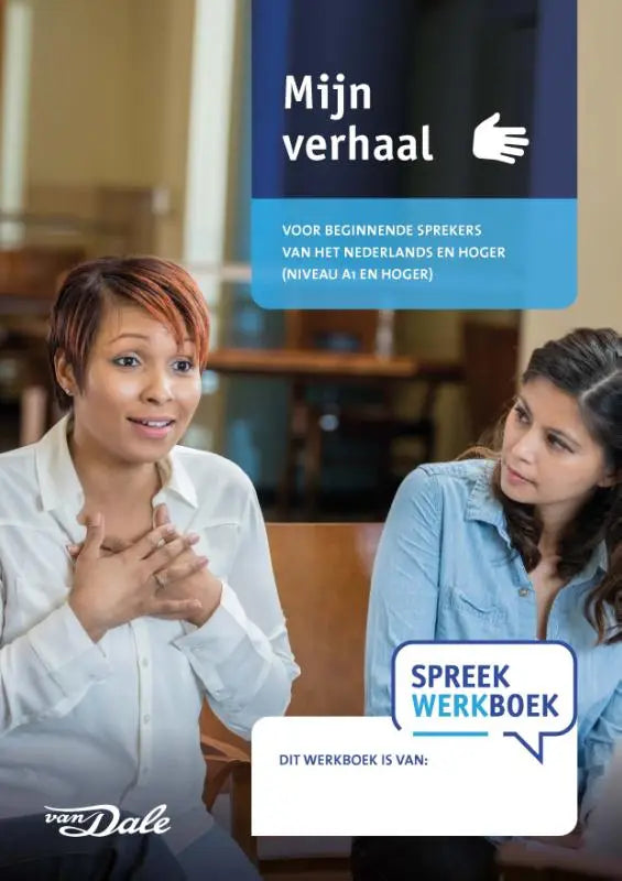 SpreekWerkboek mijn verhaal van Van Dale is een kleurrijk werkboek voor beginnende tot gevorderde Nederlandse leerlingen
