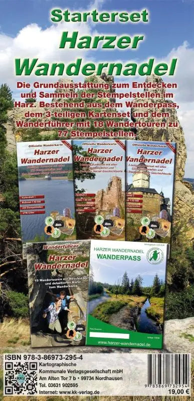 Starterset Harzer Wandernadel - Grundausstattung zum Erwandern der Stempelstellen der Harzer Wandernadel