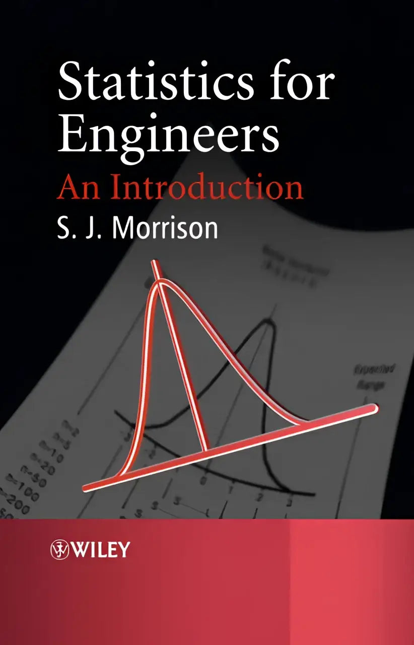 Black and red hardcover book statistics for engineers an introduction by s with the practical text for those