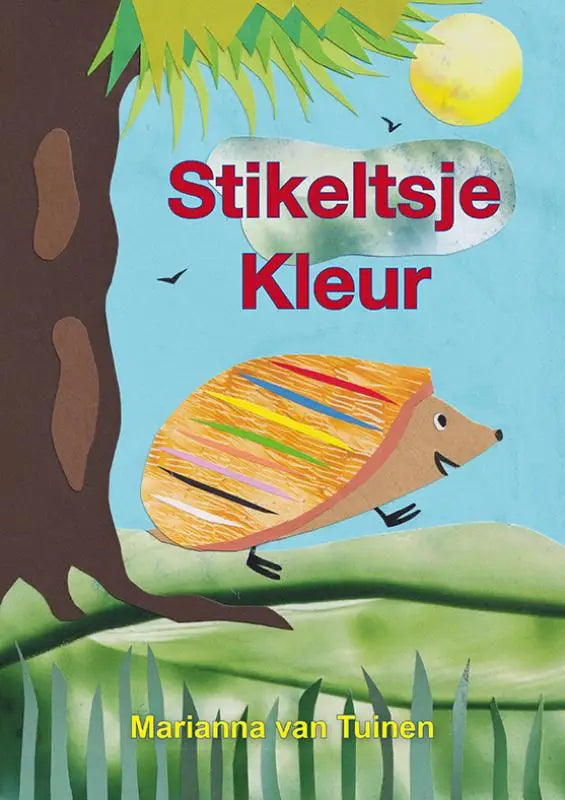 Kleurige, geïllustreerde stikeltsje kleur egel met regenboogstrepen voor jonge lezers