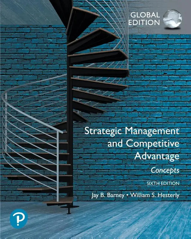 De cover van het boek strategic management and competitive advantage concepts zesde editie door jay b voor strategisch management