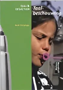 Zwarte rechthoekige boekcovers met witte tekst in het product taal en didactiek door henk huizenga talen algemeen
