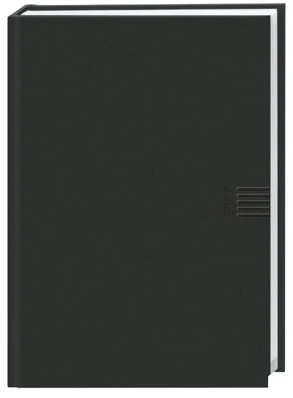Tages-Cheftimer A5, schwarz 2027 - Schwarzer Terminkalender mit Tageskalender. Buch-Kalender mit Lesebändchen und Eckperforation. Wattierter Taschenkalender zum Planen von Terminen.
