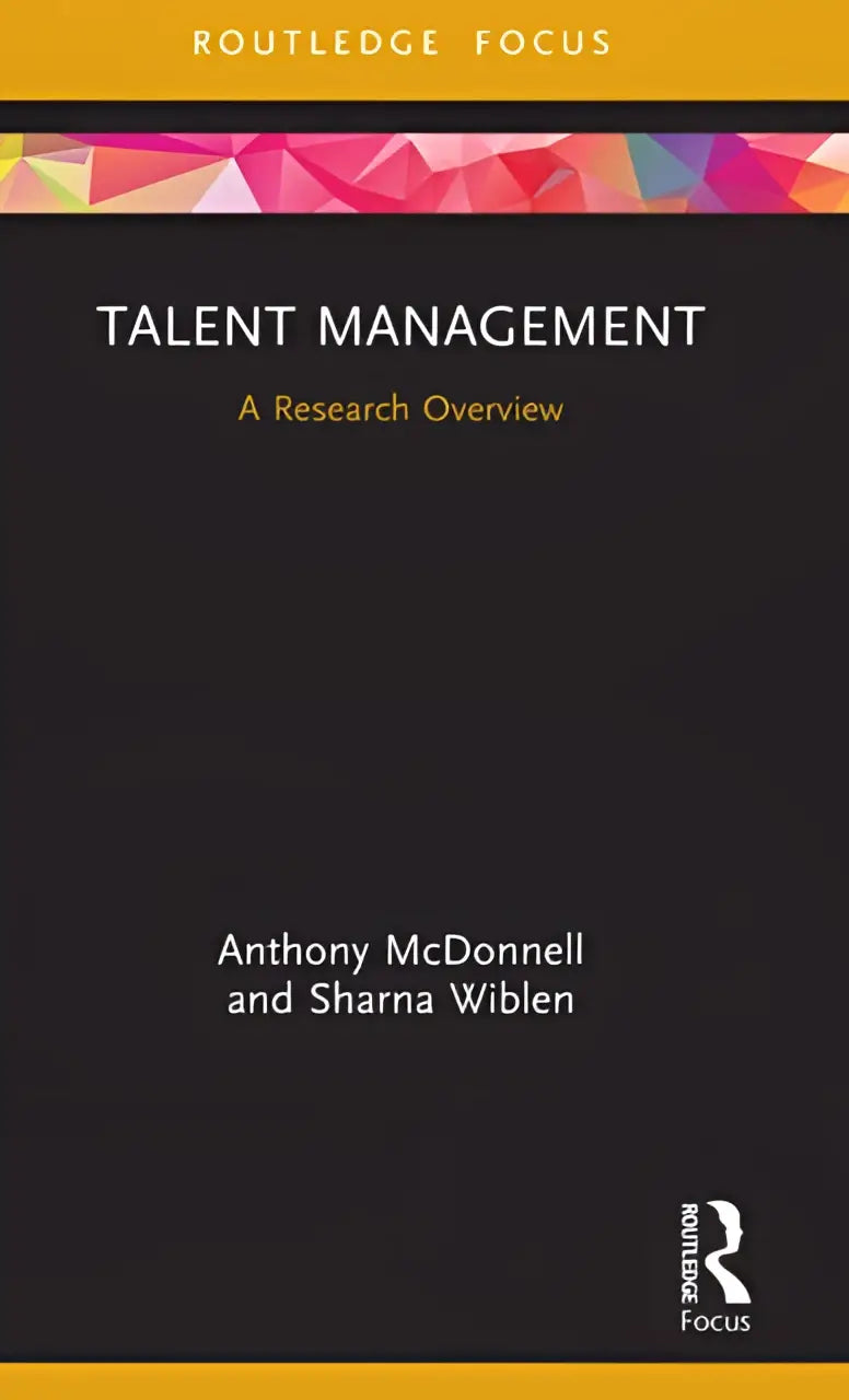 Zwart hardcover boek talent management a research overview door anthony mcdonnell en sharna wiblen over research overview
