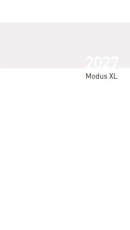 Cover van de 2027 modus xl geheftet taschenkalender modus in minimalistisch wit met geheftet einlage