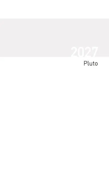 Taschenkalender Pluto geheftet Einlage 2027 - Kalendereinlage für Taschenkalender Pluto geheftet