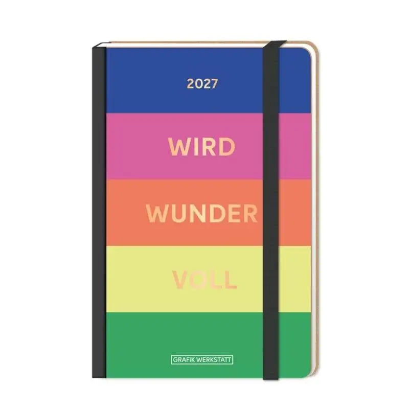 Terminplaner Letterart 2027 wird wundervoll - Terminplaner Hardcover