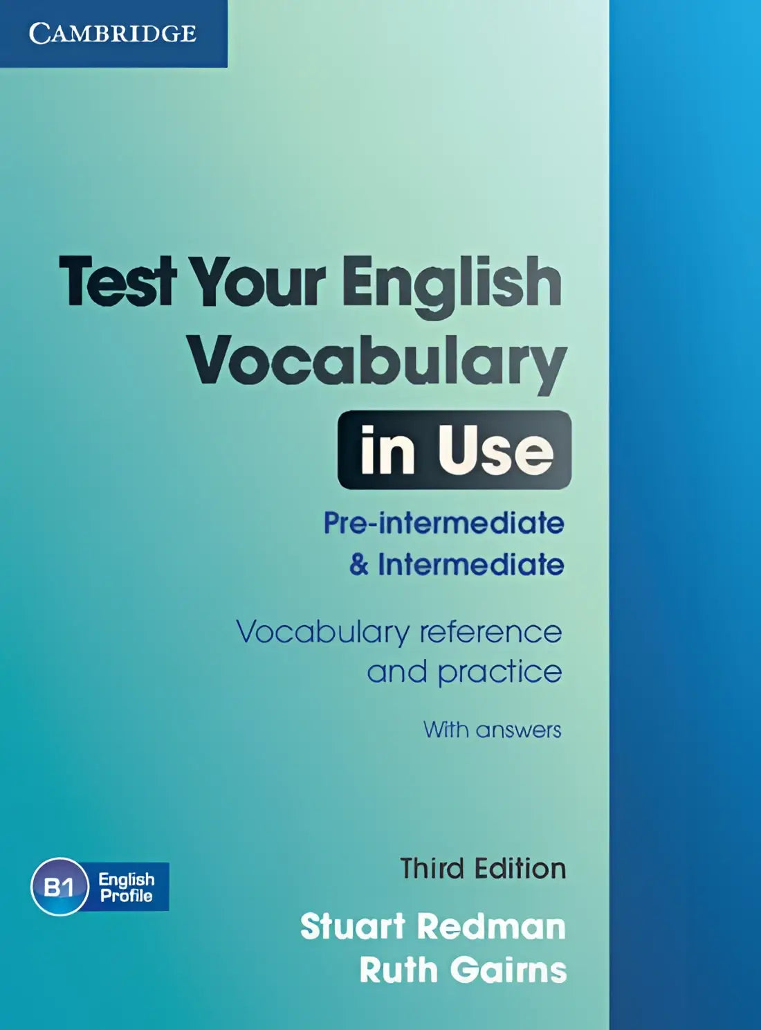 Test your english vocabulary in use - pre-intermediate / intermediate book + answers - test your english vocabulary