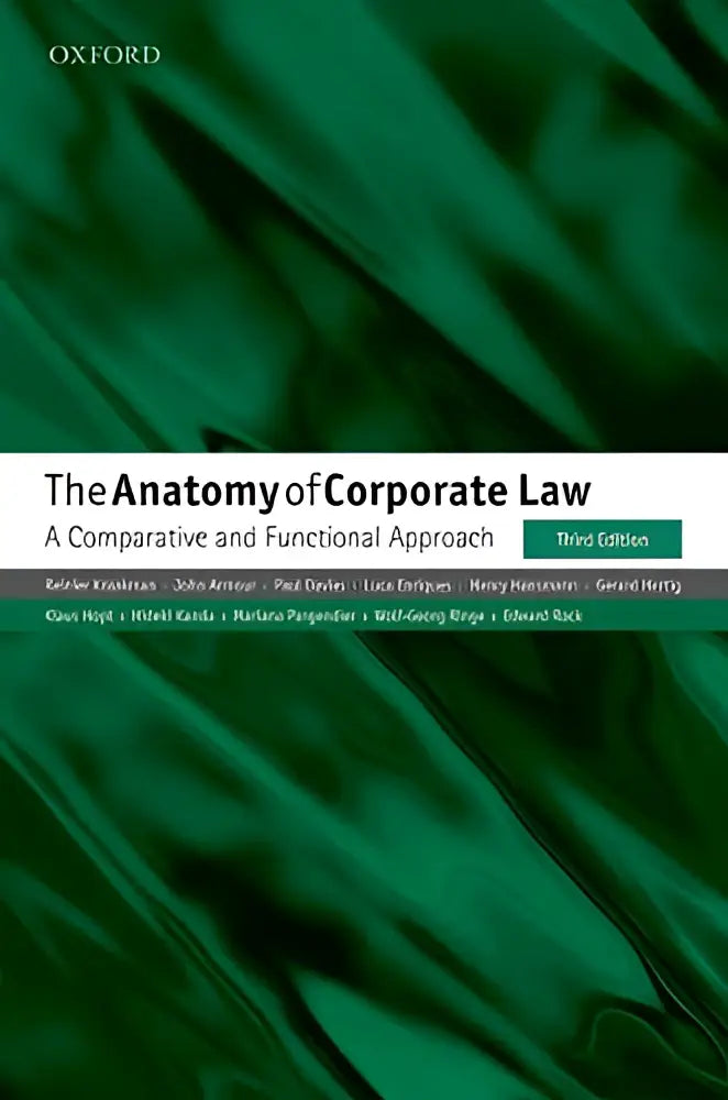 Groene oxford boekomslag voor the anatomy of corporate law een vergelijkende en functionele benadering derde editie
