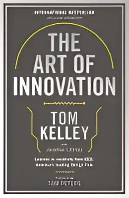 Het kunstboek the art of innovation is een hardcover met een donkergrijze kaft en goudfolie lettertype en patronen
