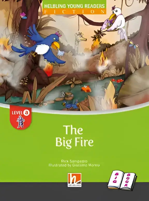Grote brand big book: kleurrijke kinderboek over bosbrand met dieren