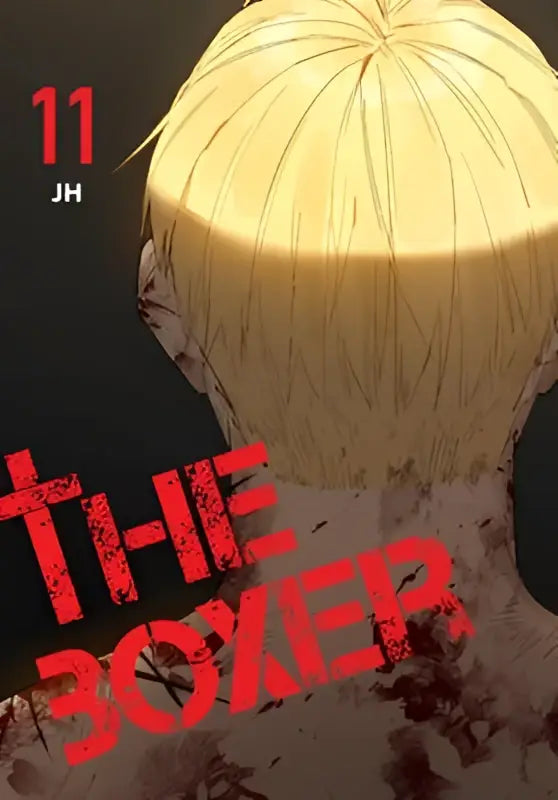 De boxer vol 11 met een gestileerde illustratie van een persoon met kort blond haar gezien vanaf de achterkant