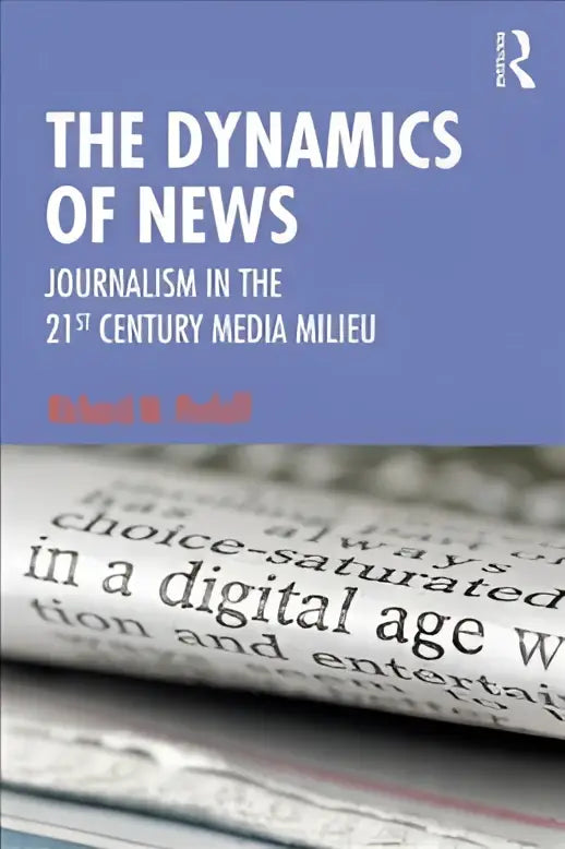 Blauw hardcover boek the dynamics of news door s als product over the dynamics in nieuwsindustrie