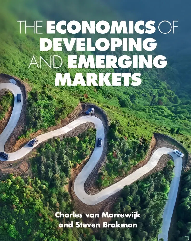 The economics of developing and emerging markets book cover with bold white title and authors charles van marrewijk and steven brakman