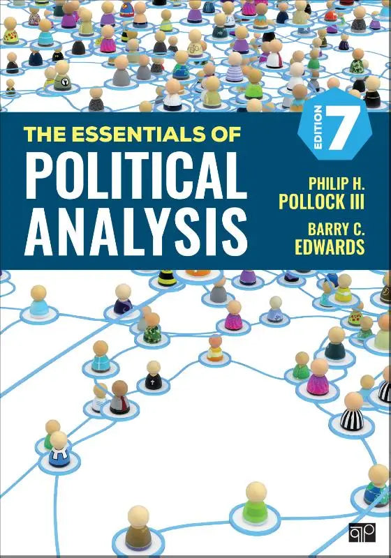 The essentials of political analysis 7th edition textbook by Philip H with a blue cover for academic use