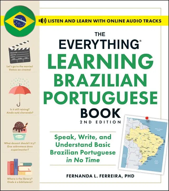 Het everything learning brazilian portuguese boek 2de editie van fernanda l biedt basale taalvaardigheden voor snel spreken en schrijven