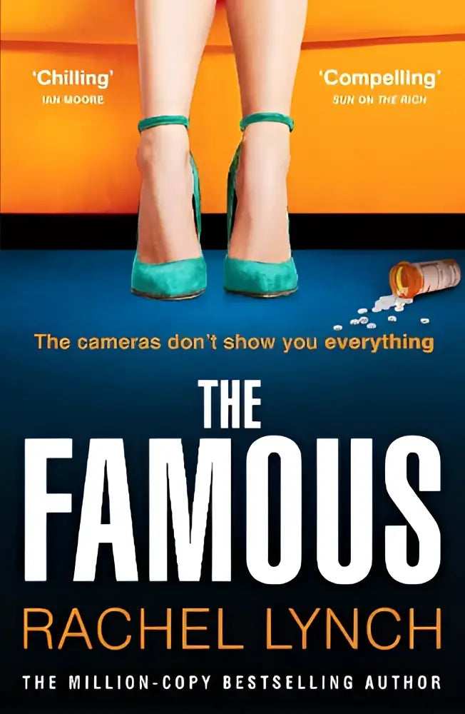 Teal leren hoge hakken met enkelbandjes geïnspireerd door the addictive new psychological thriller van rachel lynch