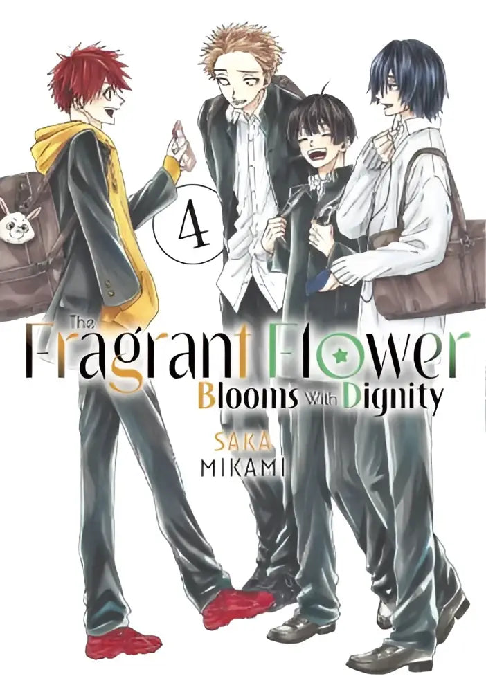 Het kaft van the fragrant flower blooms with dignity volume 4 door saka mikami met geurige bloemillustratie