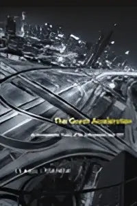 Hardcover boek the great acceleration met zwart-witte stadssfeer en verlichte snelwegen en wolkenkrabbers op omslag