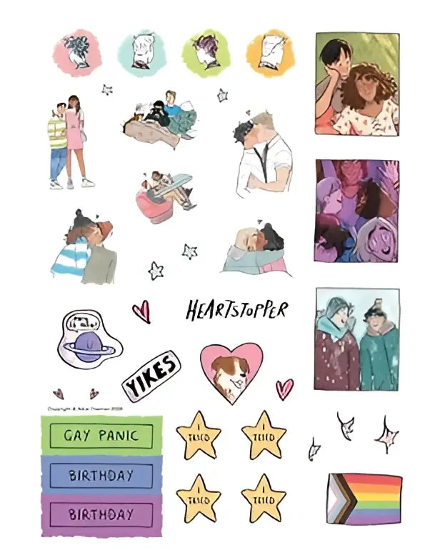 The Heartstopper 2027 Planner van Alice Oseman, Engelstalige spiral bound planner met bonusstickers 1