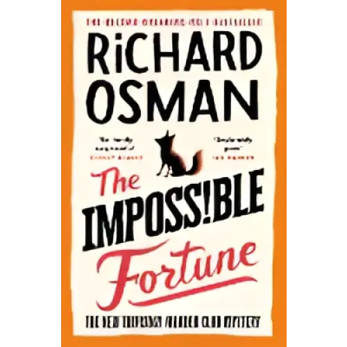 Boekcover De onmogelijke fortuin van Richard Osman met zwarte kat