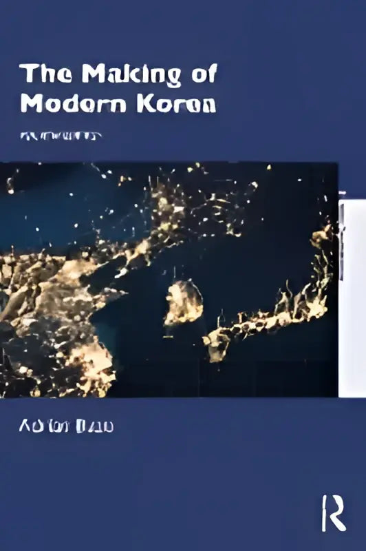 The making of modern korea is a scholarly book with a dark blue cover featuring an illuminated map and white text