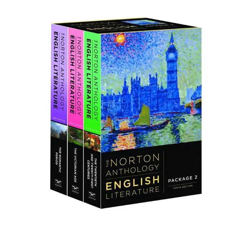 The norton anthology of english literature tenth edition package 2 with vibrant impressionist cover of big ben and the thames