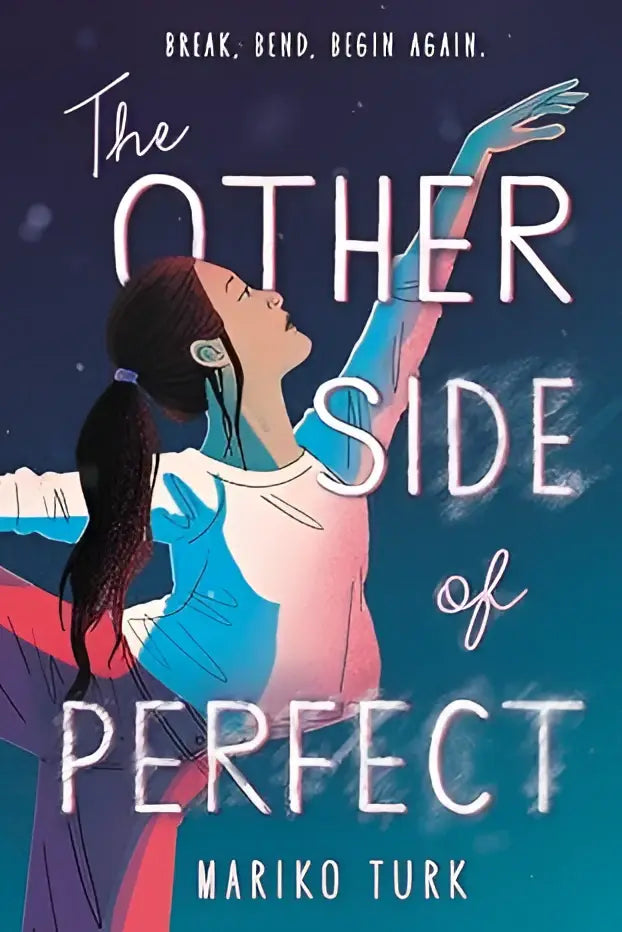 Boekcover van the other side of perfect door mariko turk met geïllustreerd meisje tegen een sterrenhemel