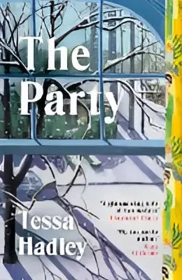 The Party van Tessa Hadley hardcover met minimalistisch blauw-wit omslag