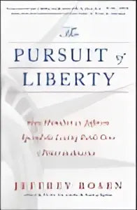 De boekcover van the pursuit of liberty toont een klassieke serif titel en zwart-wit illustratie over hoe hamilton en jefferson ignited the conflict