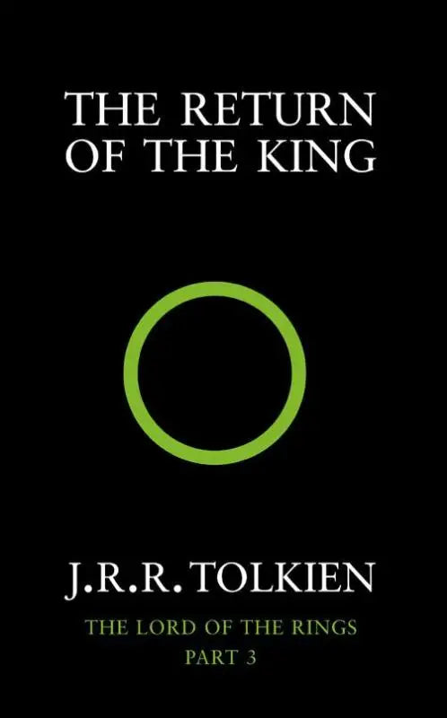 Groene ring van the lord of the rings the return of the king gefotografeerd op een zwarte achtergrond