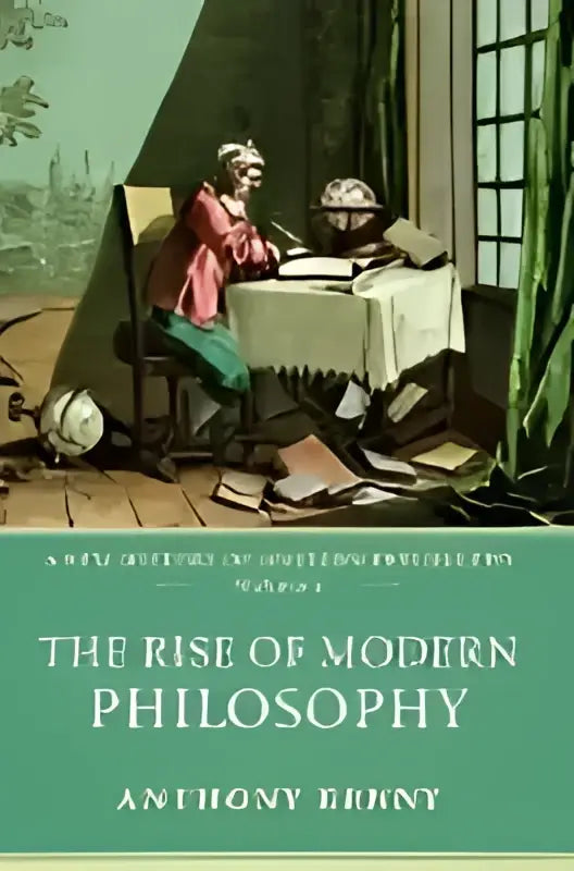 De hardcover van The rise of modern philosophy door Anthony Kenny heeft een groen omslag met gouden letters