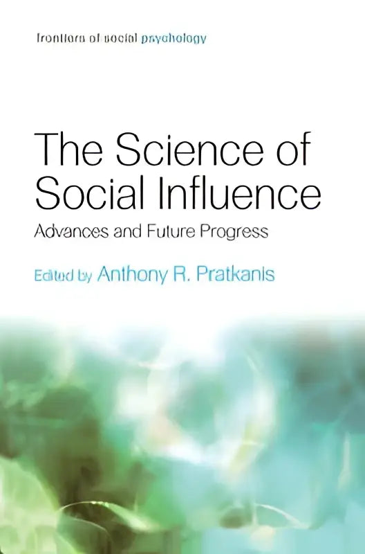 The science of social influence book cover with soft teal and white abstract background highlighting advances and future progress