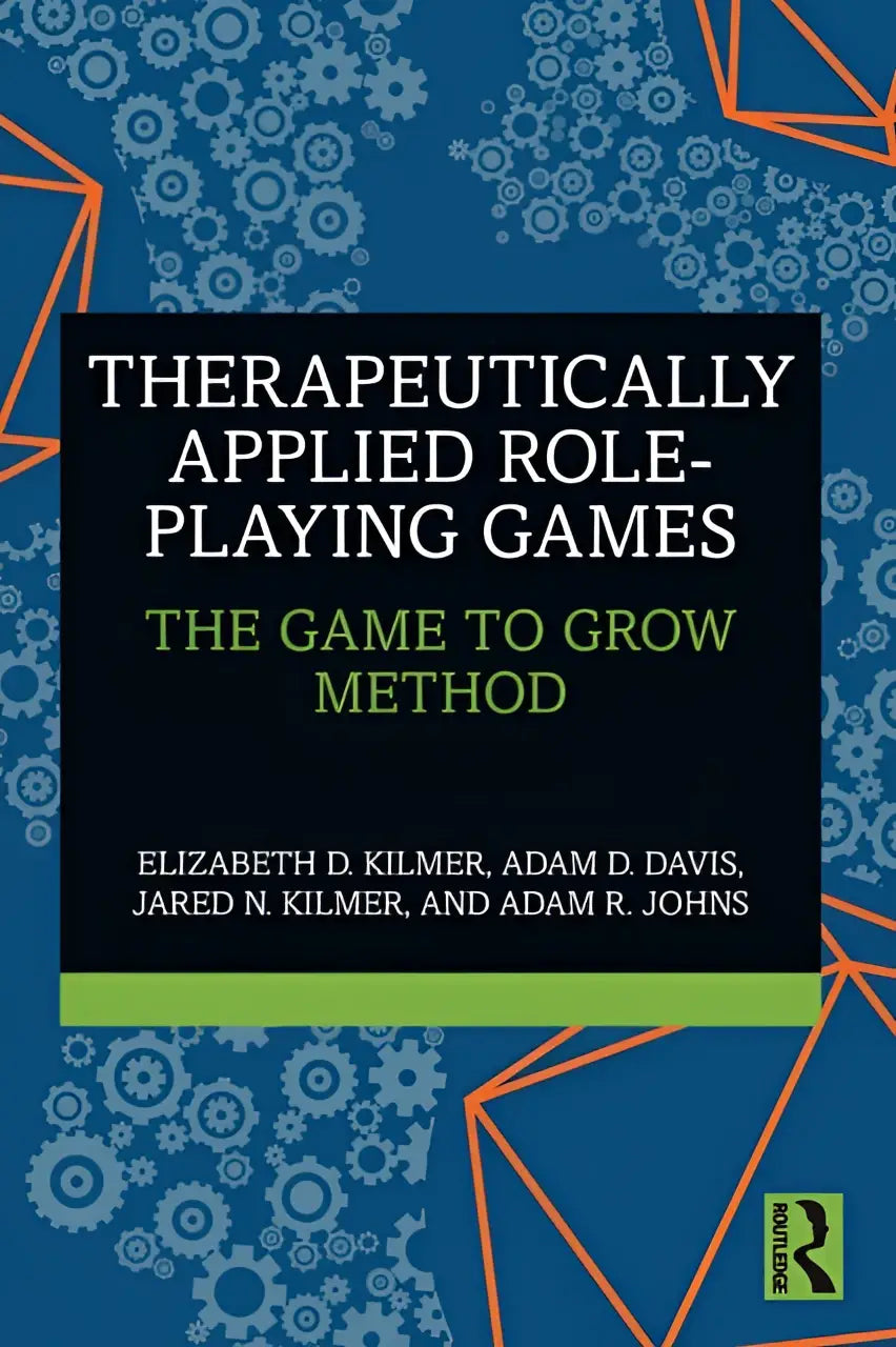 De boekcover toont therapeutisch toegepaste role-playing games door elizabeth d in de game to grow methode