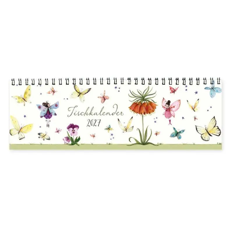 Tischkalender Schmetterlinge 2027 - Blumen