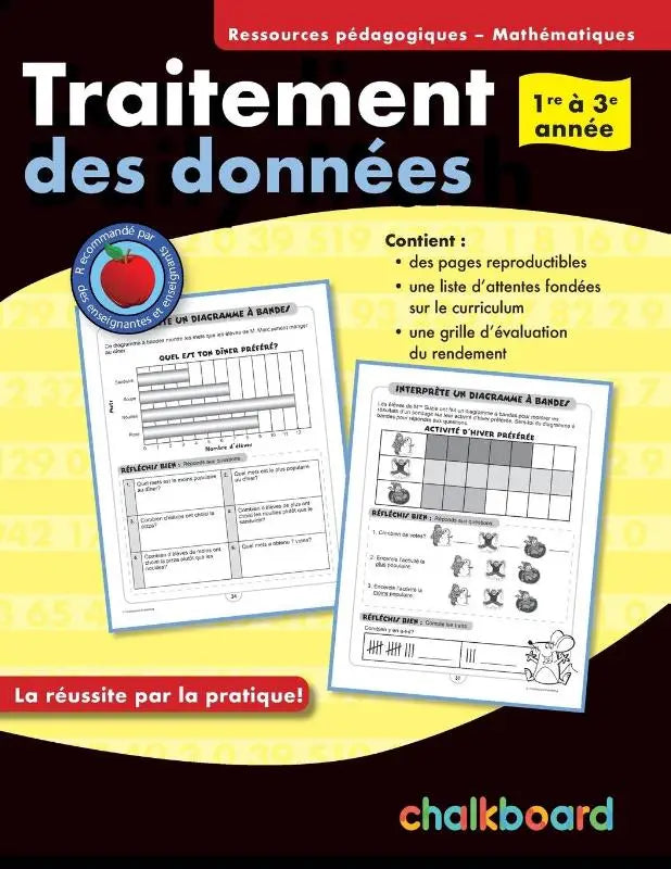 Traitement des données 1re à 3e année
