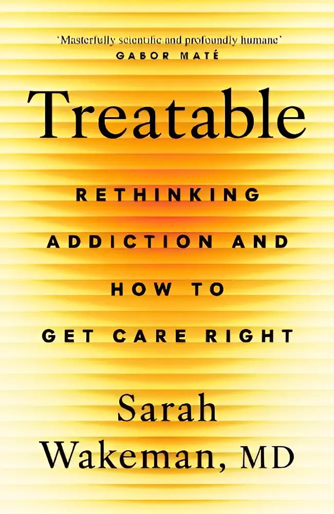 Het boek treatable van sarah wakeman md heeft een geel omslag met horizontale strepen en valt onder penguin life persoonlijke ontwikkeling