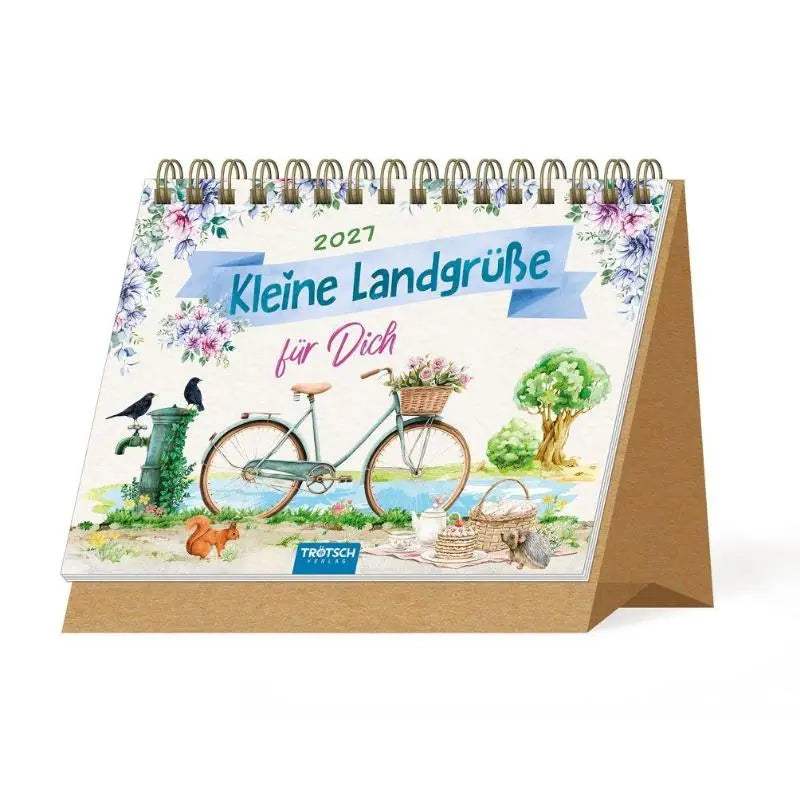 TRÖTSCH - Aufstellkalender Kleine Landgrüße 2027 - Aufstellkalender Tischkalender