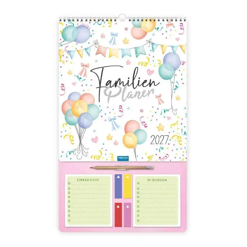 TRÖTSCH - Familienkalender Der große Familienplaner 2027 - Wandkalender
