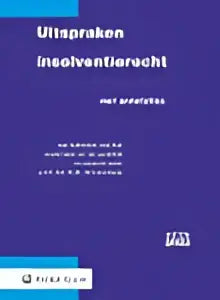 Blauw-wit logo ultraskin met de tekst uitspraken insolventierecht van Wolters Kluwer Nederland op productetiket