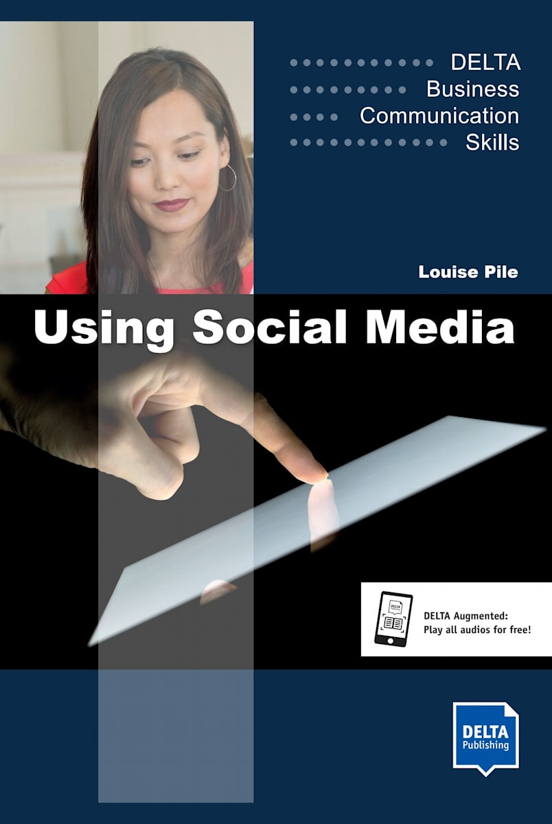 Omslag boek Using social media van Louise Pile, Delta-serie, digitale editie allango