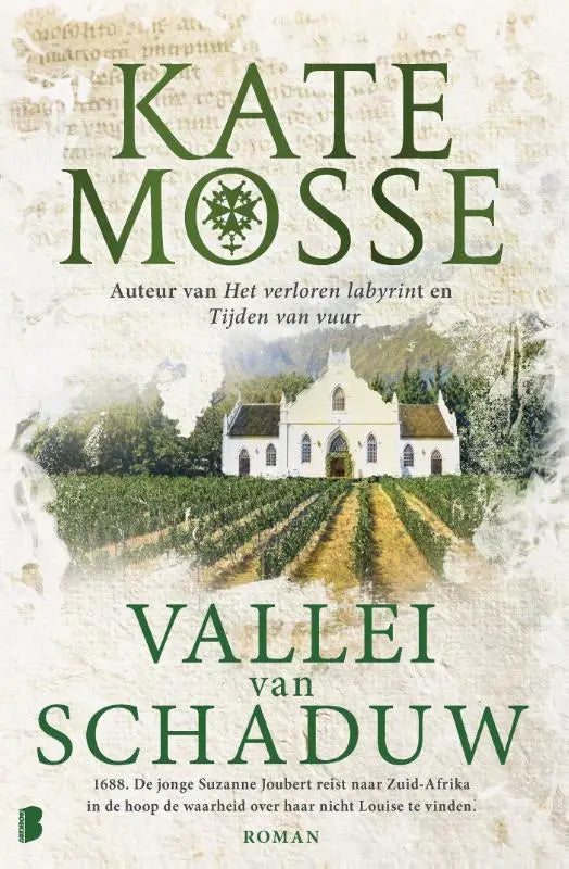 Vallei van schaduw - 1688. De jonge Suzanne Joubert reist naar Zuid-Afrika in de hoop de waarheid over haar nicht Louise te vinden.