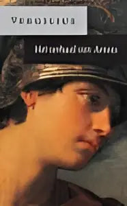 Het verhaal van aeneas boekcover toont een zachte vrouwelijke portret in profiel op donkere achtergrond publius vergilius singel uitgeverijen