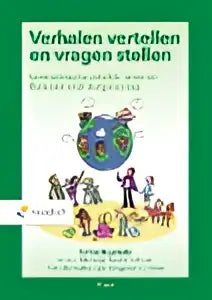 Een educatief kinderboek verhalen vertellen en vragen stellen met kleurrijke illustraties van tamar kopmels